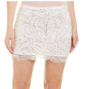 Raga White mesh and beaded skirt. New with tags!
